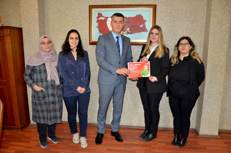 Kaymakamımıza Lösemili Çocuklar Vakfı (LÖSEV) Tarafından Ziyeret