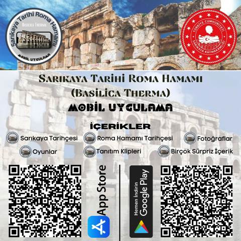 Sarıkaya Tarihi Roma Hamamı Mobil Uygulaması Yayında 